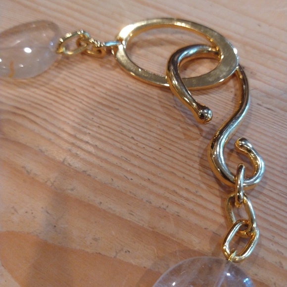 large RUTILATED QUARTZ NECKLACE statement - Picture 10 of 11